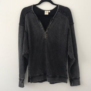 Oversized Acid Wash Pullover